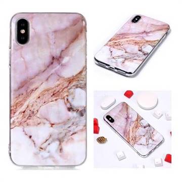 Classic Powder Soft TPU Marble Pattern Phone Case for iPhone XS / iPhone X(5.8 inch)