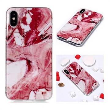Pork Belly Soft TPU Marble Pattern Phone Case for iPhone XS / iPhone X(5.8 inch)