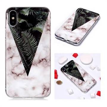 Leaf Soft TPU Marble Pattern Phone Case for iPhone XS / iPhone X(5.8 inch)