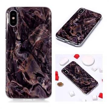Brown Soft TPU Marble Pattern Phone Case for iPhone XS / iPhone X(5.8 inch)