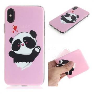Heart Cat IMD Soft TPU Cell Phone Back Cover for iPhone XS / iPhone X(5.8 inch)