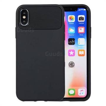 Carapace Soft Back Phone Cover for iPhone XS / iPhone X(5.8 inch) - Black