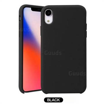 Howmak Slim Liquid Silicone Rubber Shockproof Phone Case Cover for iPhone XS / iPhone X(5.8 inch) - Black