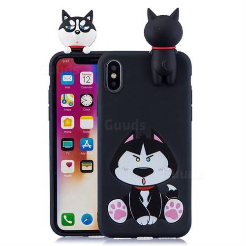 Staying Husky Soft 3D Climbing Doll Soft Case for iPhone XS / iPhone X(5.8 inch)