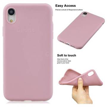 Soft Matte Silicone Phone Cover for iPhone XS / iPhone X(5.8 inch) - Lotus Color
