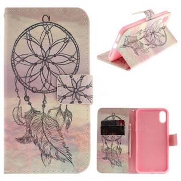 Dream Catcher PU Leather Wallet Case for iPhone XS / X / 10 (5.8 inch)