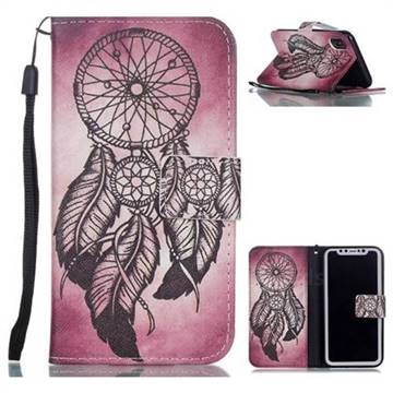 Wind Chimes Leather Wallet Phone Case for iPhone XS / X / 10 (5.8 inch)