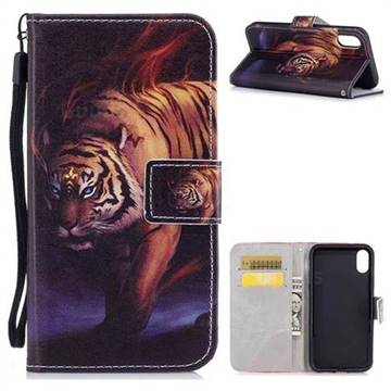 Mighty Tiger PU Leather Wallet Case for iPhone XS / X / 10 (5.8 inch)