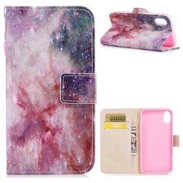 Cosmic Stars PU Leather Wallet Case for iPhone XS / X / 10 (5.8 inch)
