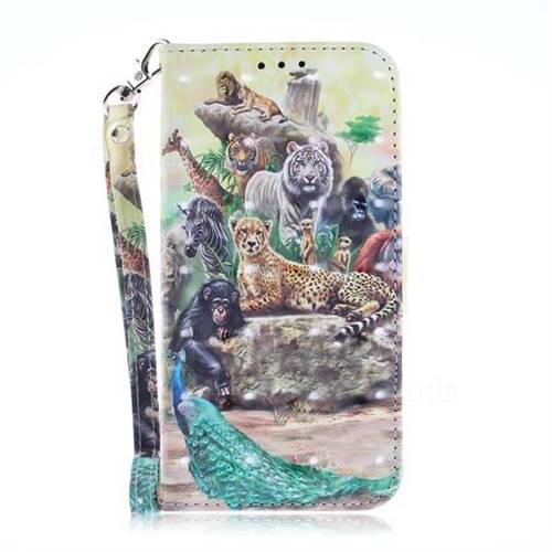 Beast Zoo 3D Painted Leather Wallet Phone Case for iPhone XS / X / 10 ...