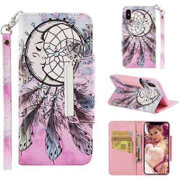 Angel Monternet Big Metal Buckle PU Leather Wallet Phone Case for iPhone XS / iPhone X(5.8 inch)