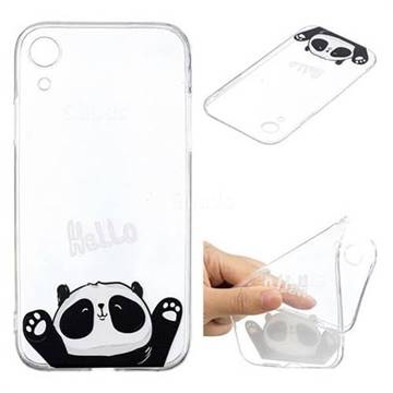 Hello Panda Super Clear Soft TPU Back Cover for iPhone Xr (6.1 inch)