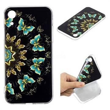 Circle Butterflies Super Clear Soft TPU Back Cover for iPhone Xr (6.1 inch)