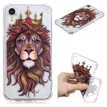 Lion King Anti-fall Clear Varnish Soft TPU Back Cover for iPhone Xr (6.1 inch)