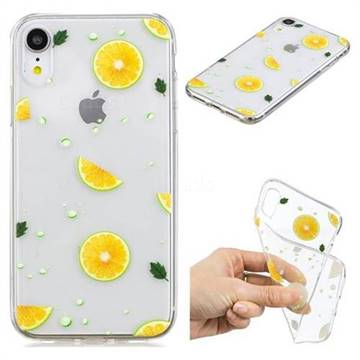 Lemon Petals Super Clear Soft TPU Back Cover for iPhone Xr (6.1 inch)