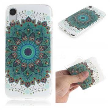 Peacock Mandala IMD Soft TPU Cell Phone Back Cover for iPhone Xr (6.1 inch)