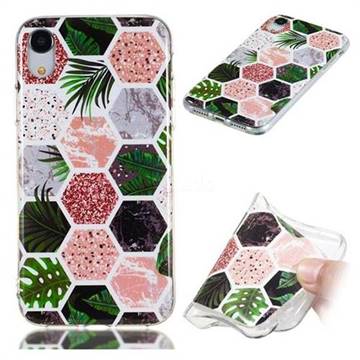 Rainforest Soft TPU Marble Pattern Phone Case for iPhone Xr (6.1 inch)