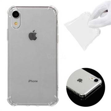 Anti-fall Clear Soft Back Cover for iPhone Xr (6.1 inch) - Transparent