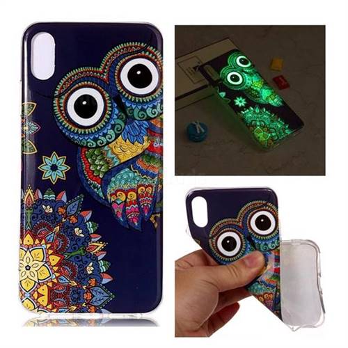 Tribe Owl Noctilucent Soft TPU Back Cover for iPhone Xr (6.1 inch)
