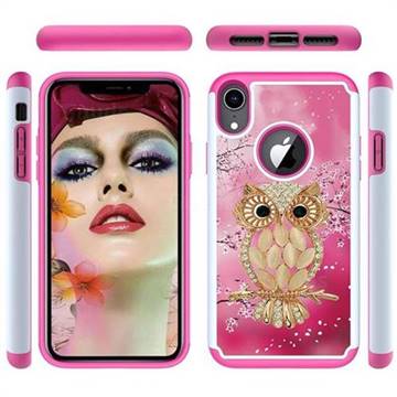 Seashell Cat Shock Absorbing Hybrid Defender Rugged Phone Case Cover for iPhone Xr (6.1 inch)
