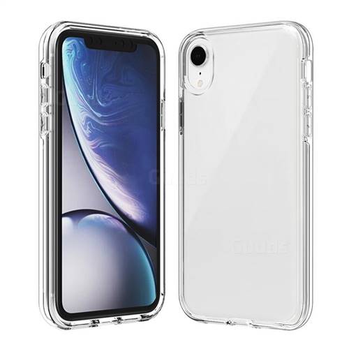 Transparent 2 in 1 Drop-proof Cell Phone Back Cover for iPhone Xr (6.1 ...
