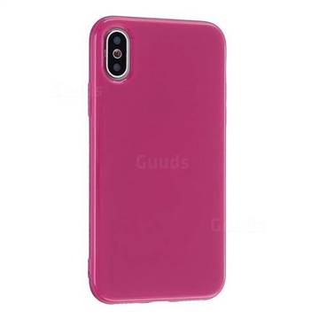 2mm Candy Soft Silicone Phone Case Cover for iPhone Xr (6.1 inch) - Rose