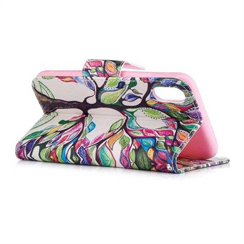 The Tree of Life Leather Wallet Case for iPhone Xr (6.1 inch) Leather