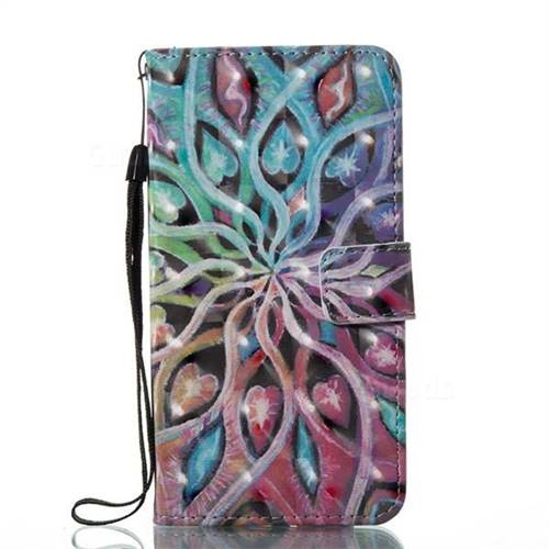 Black Lace Flower 3D Painted Leather Wallet Case for iPhone Xr (6.1 inch) -  Leather Case - Guuds