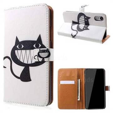 Proud Cat Leather Wallet Case for iPhone Xr (6.1 inch)