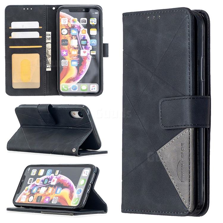 Binfen Color BF05 Prismatic Slim Wallet Flip Cover for iPhone Xr (6.1 inch) - Black