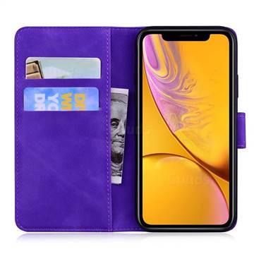 Retro Classic Skin Feel Leather Wallet Phone Case for iPhone Xr (6.1