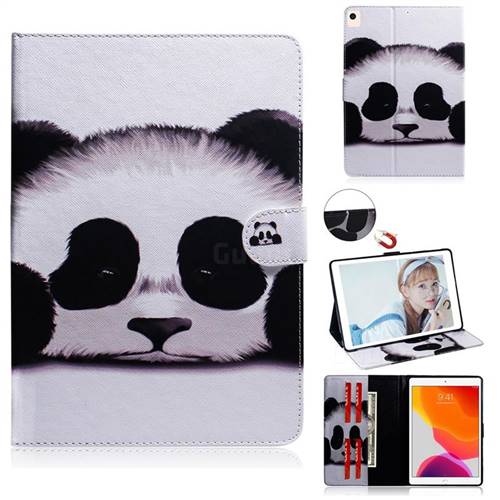 Sleeping Panda Painting Tablet Leather Wallet Flip Cover for Apple iPad 10.2 (2019)