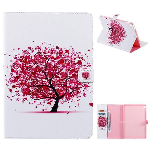 Colored Tree Folio Flip Stand Leather Wallet Case for Apple iPad 10.2 (2019)