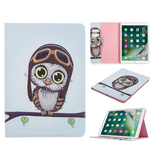 Owl Pilots Folio Stand Leather Wallet Case for Apple iPad 10.2 (2019)
