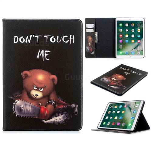 Chainsaw Bear Folio Stand Leather Wallet Case for Apple iPad 10.2 (2019)