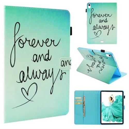 Love Forever Folio Stand Leather Wallet Case for Apple iPad Pro 11 2018