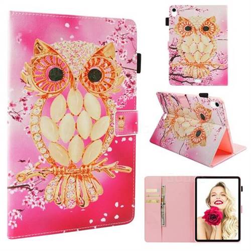 Petal Owl Folio Stand Leather Wallet Case for Apple iPad Pro 11 2018