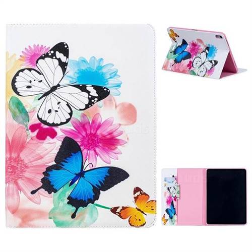Vivid Flying Butterflies Folio Stand Leather Wallet Case for Apple iPad Pro 11 2018