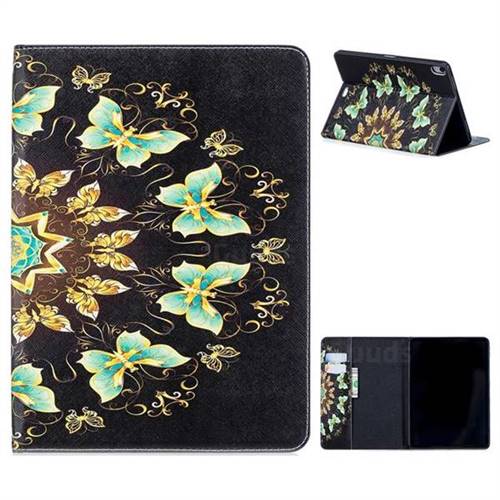 Circle Butterflies Folio Stand Tablet Leather Wallet Case for Apple iPad Pro 11 2018