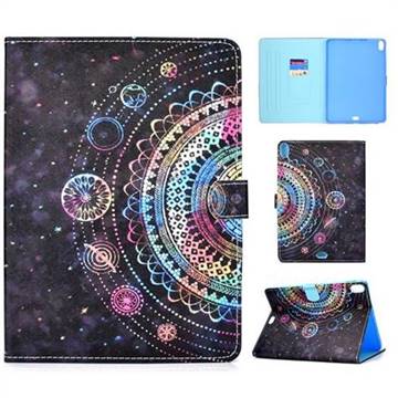 Universe Mandala Flower Folio Flip Stand Leather Wallet Case for Apple iPad Pro 11 2018