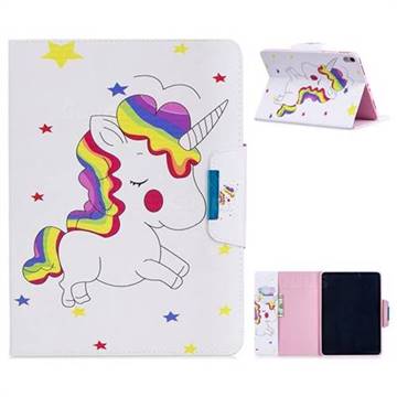 Rainbow Unicorn Folio Flip Stand Leather Wallet Case for Apple iPad Pro 11 2018