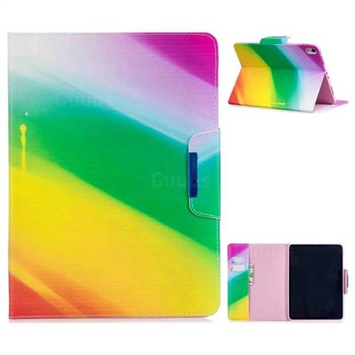 Rainbow Folio Flip Stand Leather Wallet Case for Apple iPad Pro 11 2018