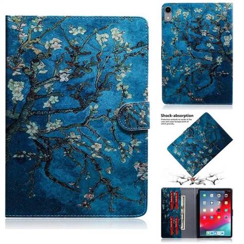 Apricot Tree Painting Tablet Leather Wallet Flip Cover for Apple iPad Pro 11 2018