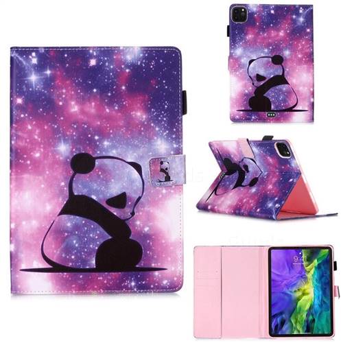 Panda Baby Matte Leather Wallet Tablet Case for Apple iPad Pro 11 2018