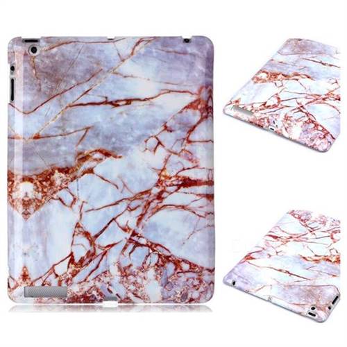 White Stone Marble Clear Bumper Glossy Rubber Silicone Phone Case for iPad 4 the New iPad iPad2 iPad3