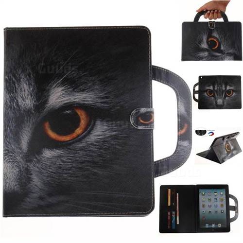Cat Eye Handbag Tablet Leather Wallet Flip Cover for iPad 4 the New iPad iPad2 iPad3