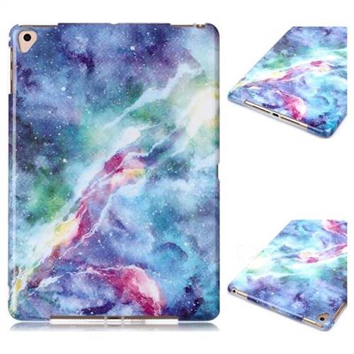 Blue Starry Sky Marble Clear Bumper Glossy Rubber Silicone Phone Case for iPad Air iPad5