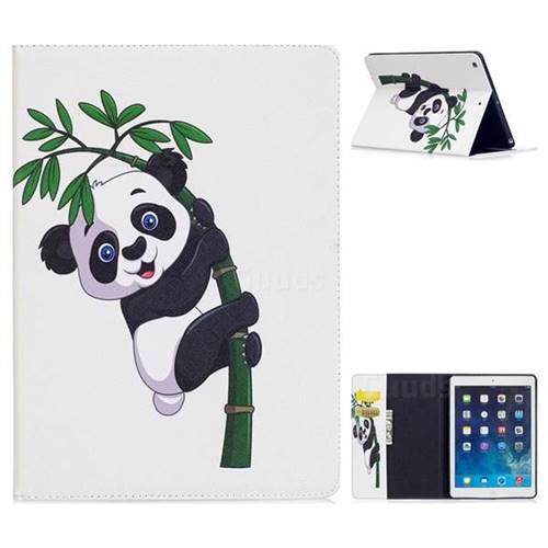 Bamboo Panda Folio Stand Leather Wallet Case for iPad Air iPad5