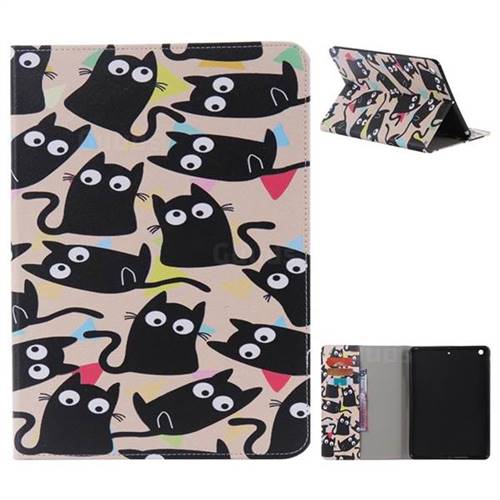 Cute Kitten Cat Folio Flip Stand Leather Wallet Case for iPad Air iPad5