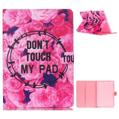 Retro Flowers Folio Stand Leather Wallet Case for iPad Air iPad5
